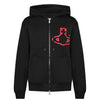 Vivienne Westwood Rugged Zip Black Hoodie – Recreated Edition