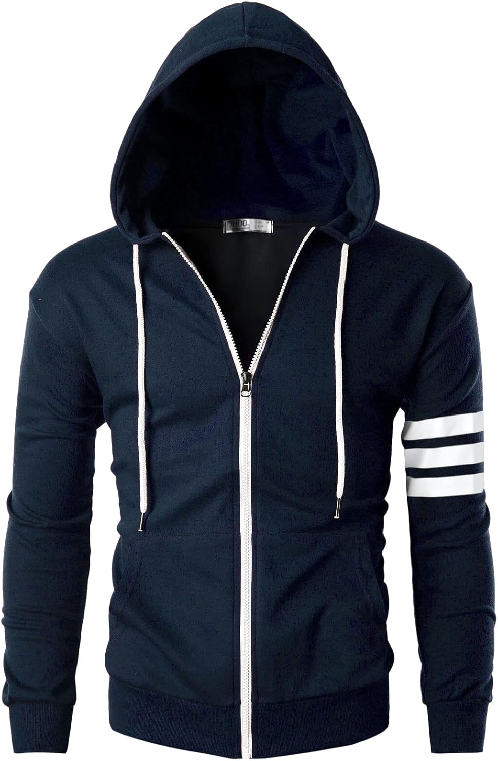 Mens Slim Fit Striped Hoodie - Recreated Inspired Edition