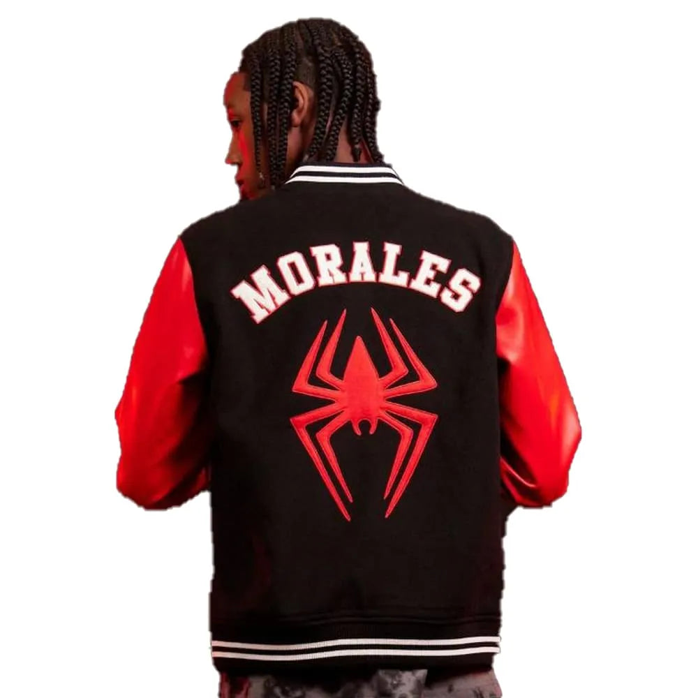 Spider-Man: Across the Spider-Verse Miles Morales Varsity Jacket - Recreated Inspired Edition