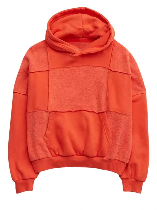 Aerie Sherpa Patchwork Hoodie - Recreated Inspired Edition