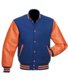 Blue And Orange Letterman Jacket