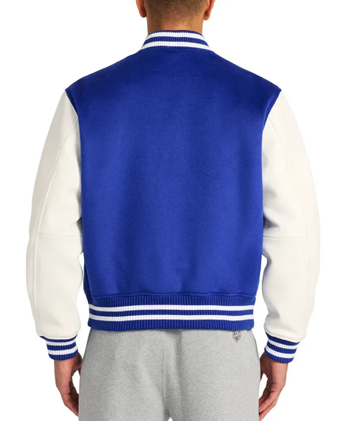 Blue And White Men’s Varsity Jacket - Recreated Inspired Edition