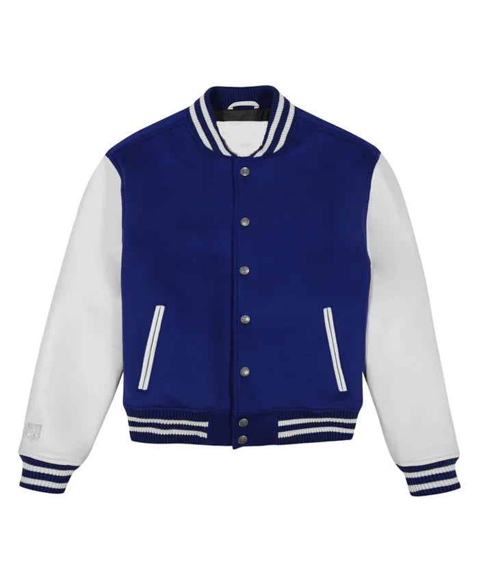 Blue And White Men’s Varsity Jacket - Recreated Inspired Edition