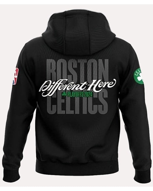 Boston Celtics Different Here Hoodie - Recreated Inspired Edition