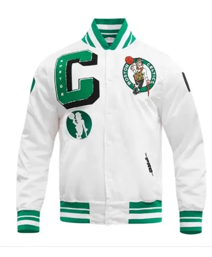 Boston Celtics Mashup Classic Satin Jacket