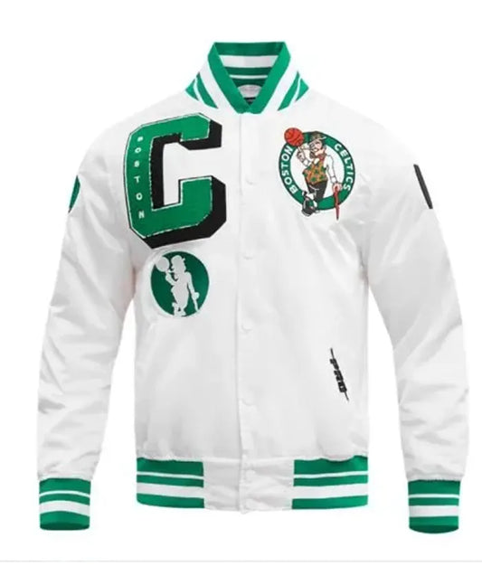 Boston Celtics Mashup Classic Satin Jacket