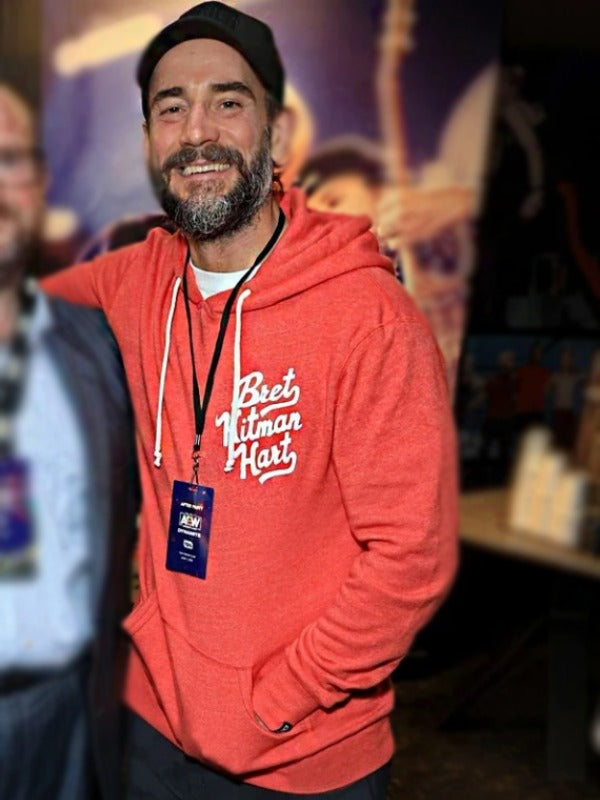 Bret Hart Hitman Orange Hoodie - Recreated Inspired Edition