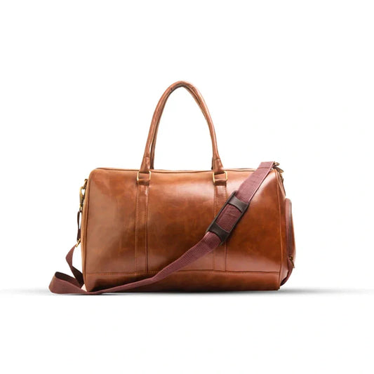 Brown Leather Travel Bag