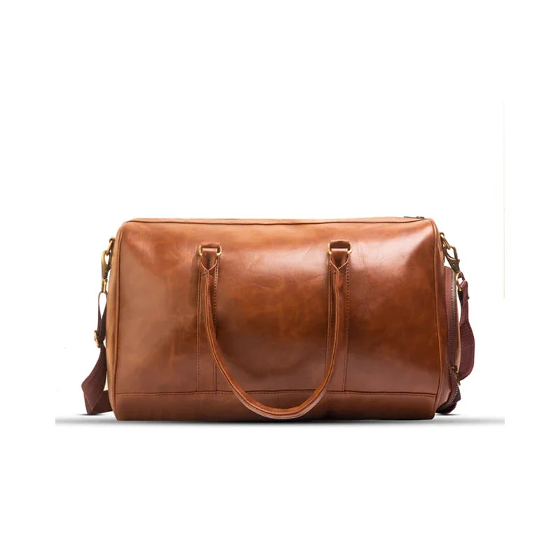 Brown Leather Travel Bag