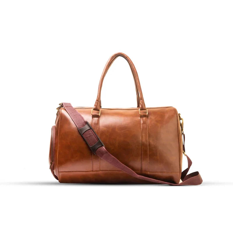 Brown Leather Travel Bag