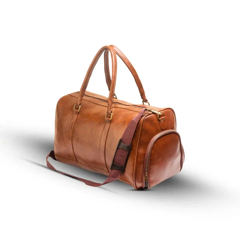 Brown Leather Travel Bag