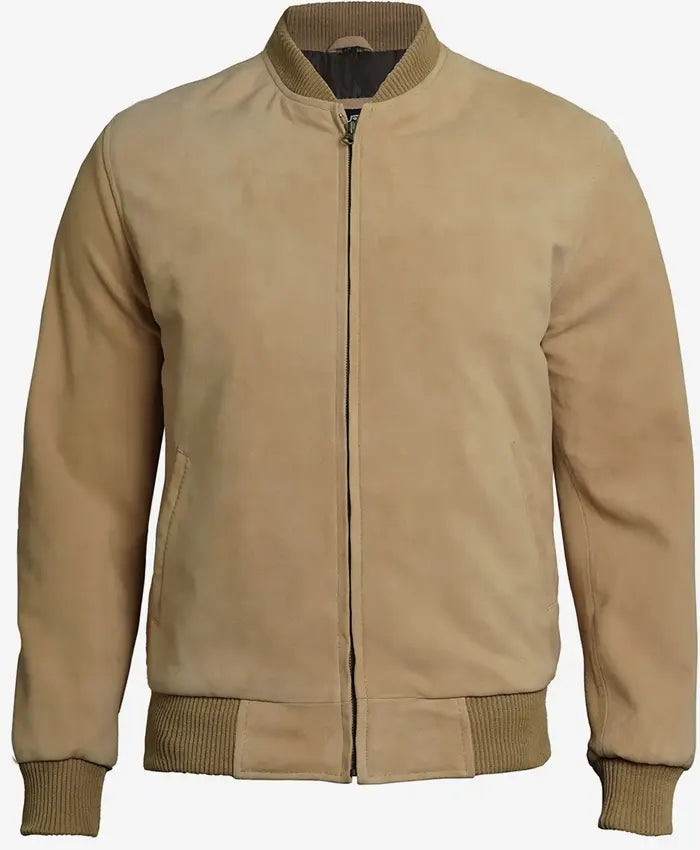 Camel Bomber Jacket