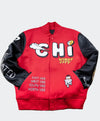 Chicago Windy City Red Varsity Jacket - Recreated Inspired Edition