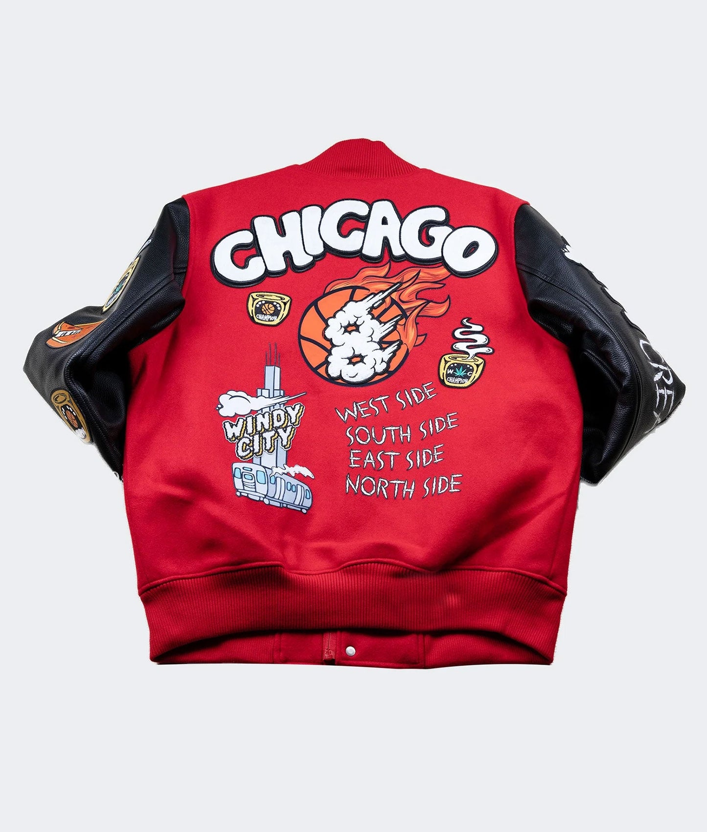 Chi Created Red Varsity Jacket - Recreated Inspired Edition
