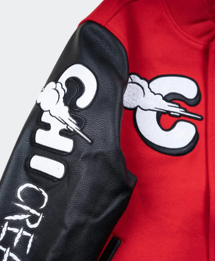 Chicago Windy City Red Varsity Jacket - Recreated Inspired Edition