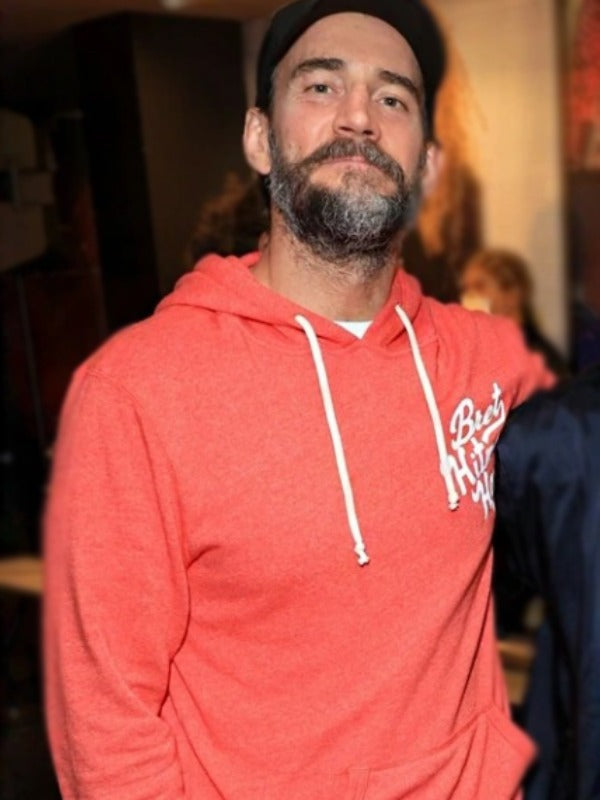 Bret Hart Hitman Orange Hoodie - Recreated Inspired Edition