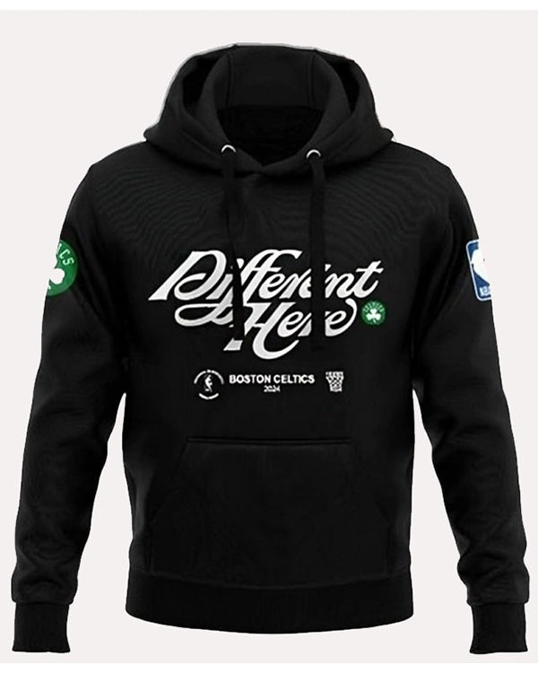 Boston Celtics Different Here Hoodie - Recreated Inspired Edition