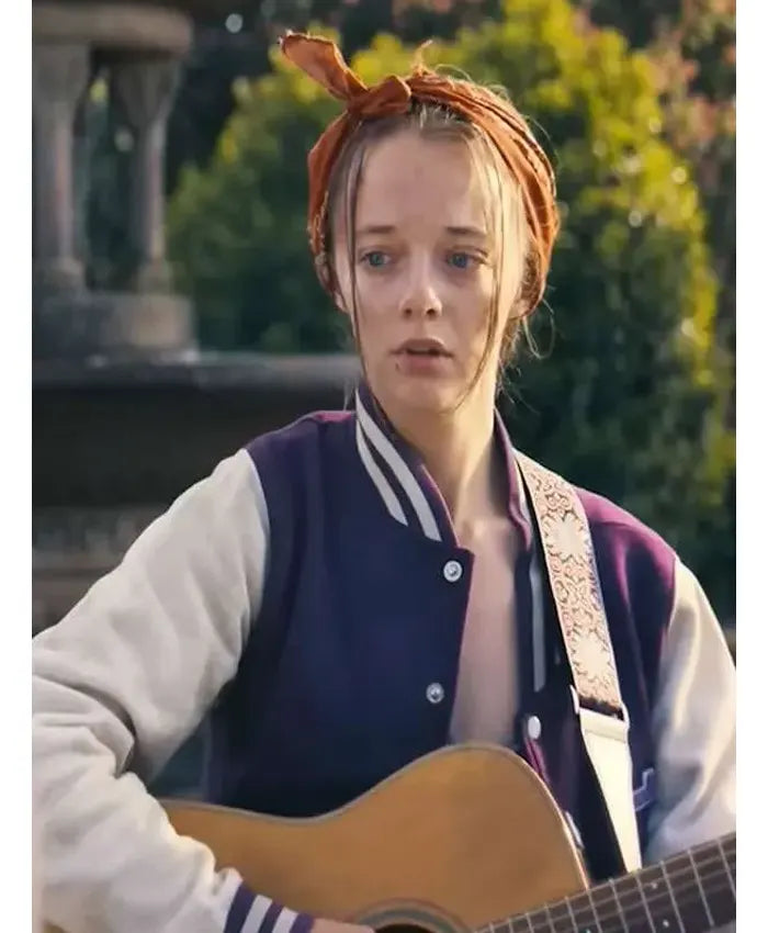 Ellie de Lange Run Away Varsity Jacket - Recreated Inspired Edition