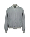 Essential Silver Satin Lettermen Bomber Jacket