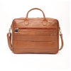 Executive Tan Leather Laptop Bag