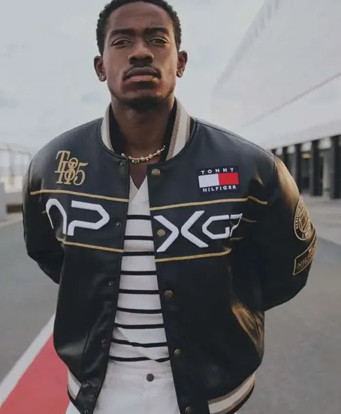 F1 Movie Damson Idris APXGP Varsity Jacket - Recreated Inspired Edition