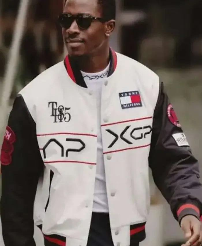 F1 Movie Damson Idris Racing Varsity Jacket - Recreated Inspired Edition