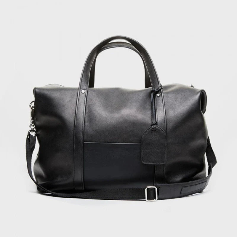 Handmade Leather Duffle Travel Bag
