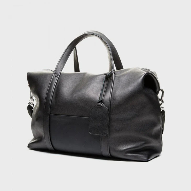 Handmade Leather Duffle Travel Bag