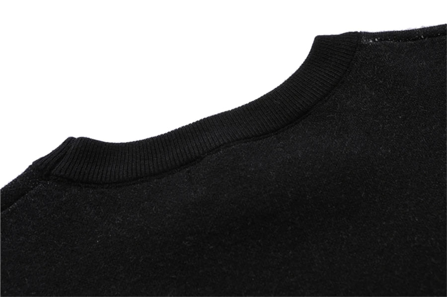 FGKKS Mens Hip Hop Streetwear Harajuku Sweater Vintage Japanese Style Anime Girl Knitted 2022 Cotton Pullover Sweaters Male