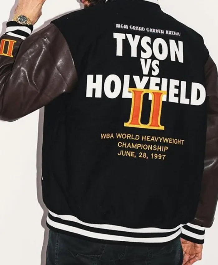 Headgear Tyson Vs Holyfield Varsity Jacket - Recreated Inspired Edition