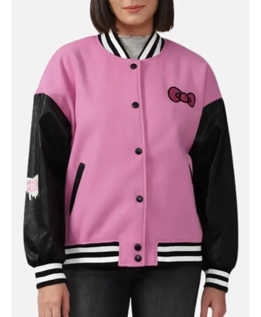 Hello Kitty Varsity Bomber Jacket