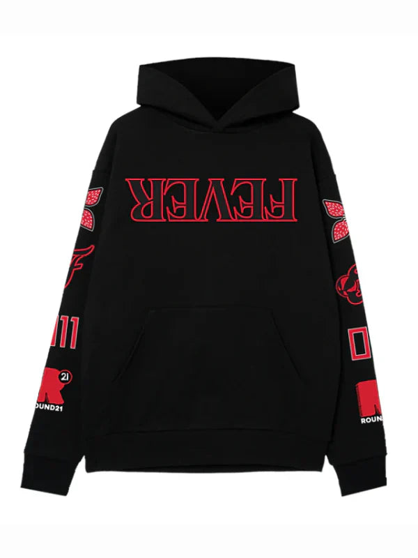 Indiana Fever WNBA x Round21 Stranger Things Parallel Hoodie - Recreated Inspired Edition