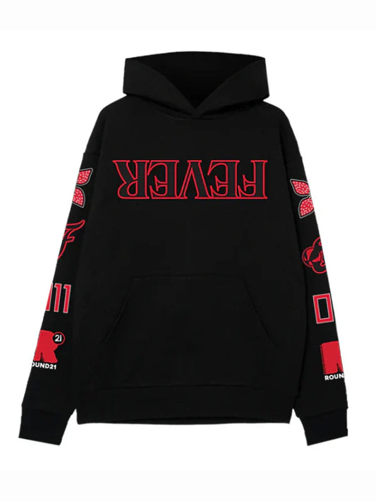 Indiana Fever WNBA x Round21 Stranger Things Parallel Hoodie - Recreated Inspired Edition