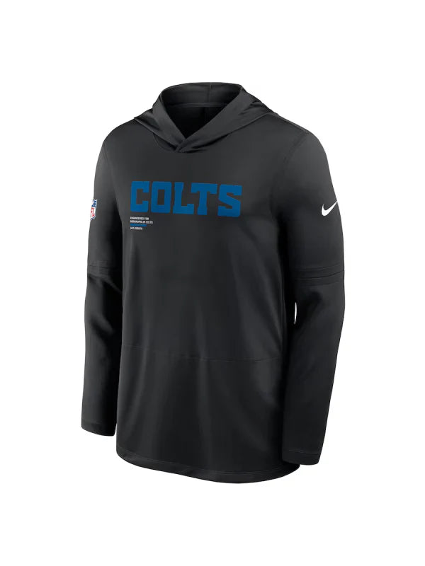 Indianapolis Colts Sideline Performance Long Sleeve Hoodie - Recreated Inspired Edition T-Shirt