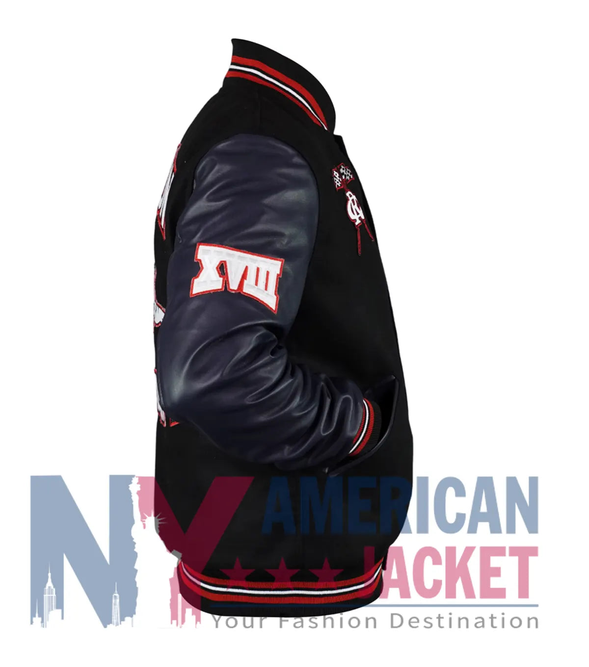 Jackson State University Navy Varsity Jacket - Recreated Inspired Edition
