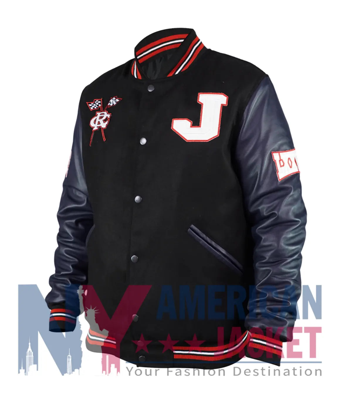 Jackson State University Navy Varsity Jacket - Recreated Inspired Edition