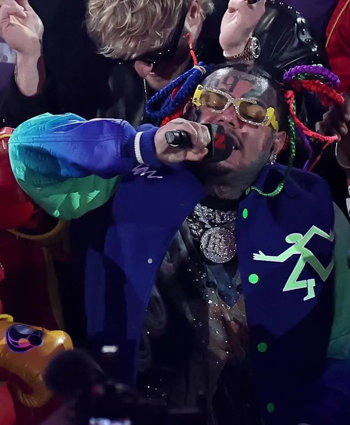 6ix9ine Jake Paul vs Anthony Joshua Varsity Jacket - Recreated Inspired Edition