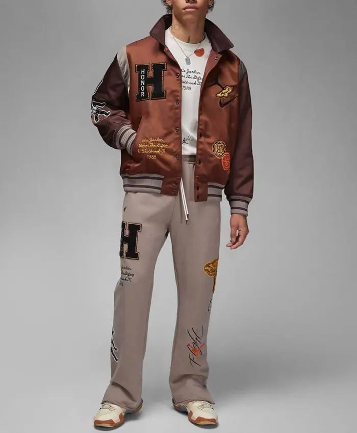 Jordan x NBA Honor The Gift Westbrook Varsity Jacket - Recreated Inspired Edition