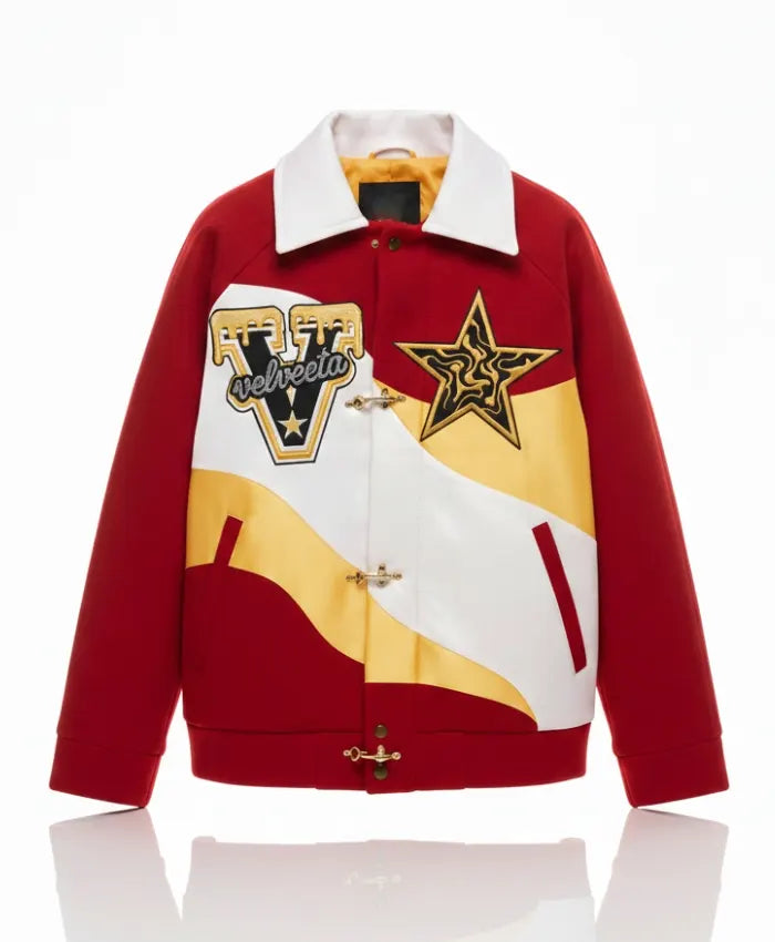 Kevin Leonel X Velveeta Varsity Jacket - Recreated Inspired Edition