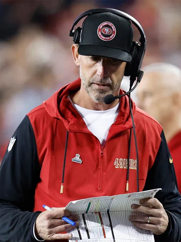 Kyle Shanahan San Francisco 49ers Sideline Hoodie - Recreated Inspired Edition