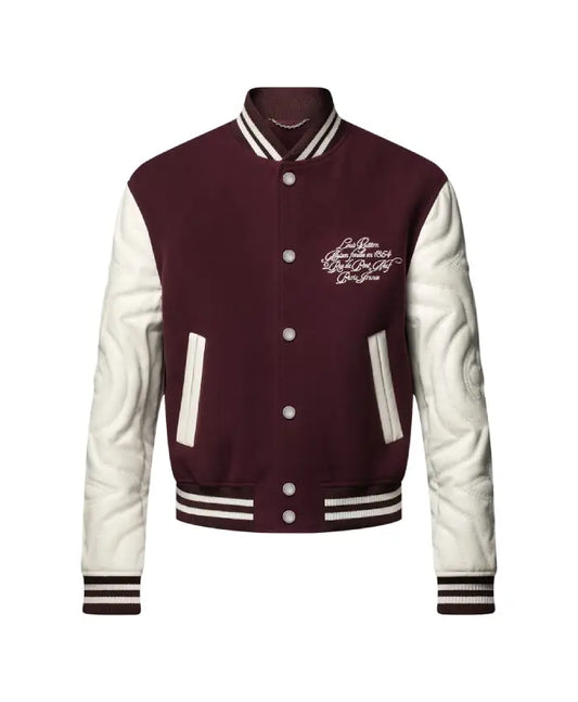 LV Calfskin Varsity Jacket - Recreated Inspired Edition