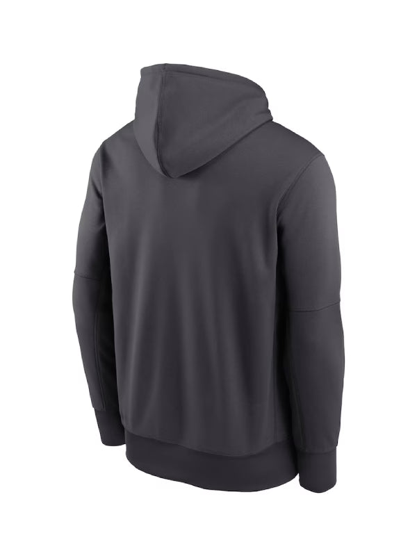 Las Vegas Raiders Nike Anthracite Toss Sweep Performance Hoodie - Recreated Inspired Edition