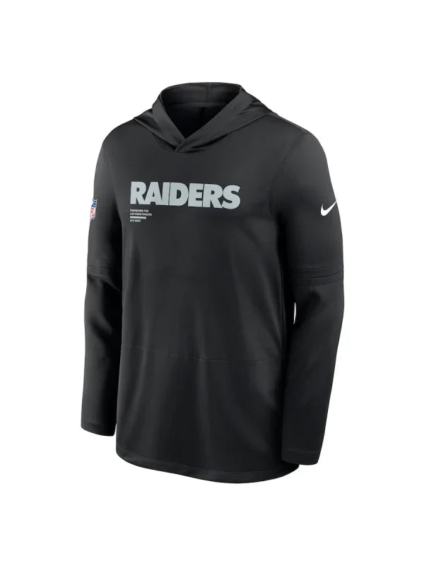 Las Vegas Raiders Sideline Performance Long Sleeve Hoodie - Recreated Inspired Edition T-Shirt