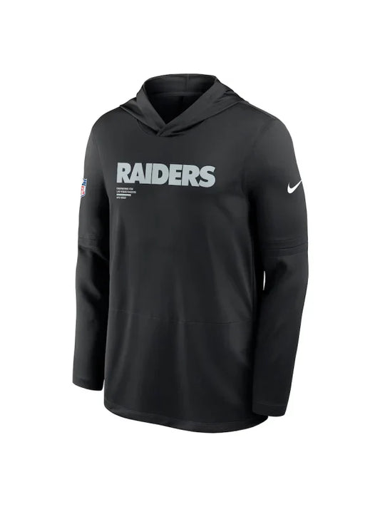 Las Vegas Raiders Sideline Performance Long Sleeve Hoodie - Recreated Inspired Edition T-Shirt