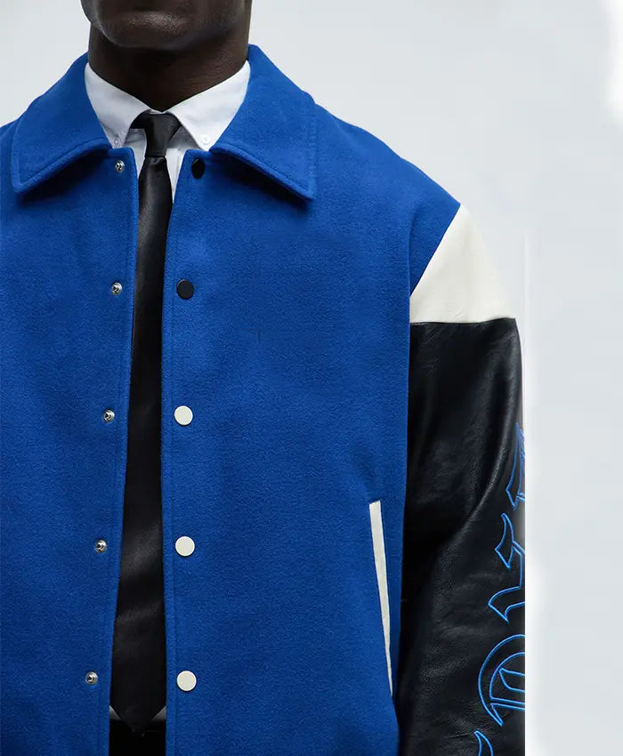 Lettermen Men’s Royal Blue Varsity Jacket - Recreated Inspired Edition