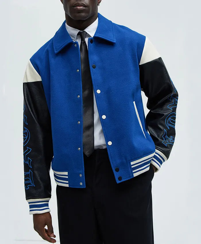 Lettermen Men’s Royal Blue Varsity Jacket - Recreated Inspired Edition