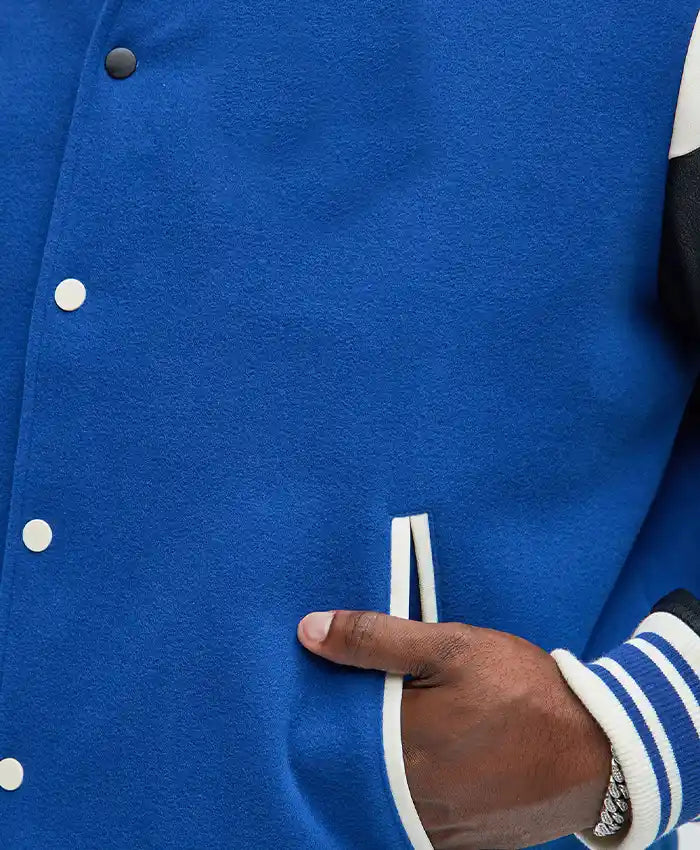 Lettermen Men’s Royal Blue Varsity Jacket - Recreated Inspired Edition