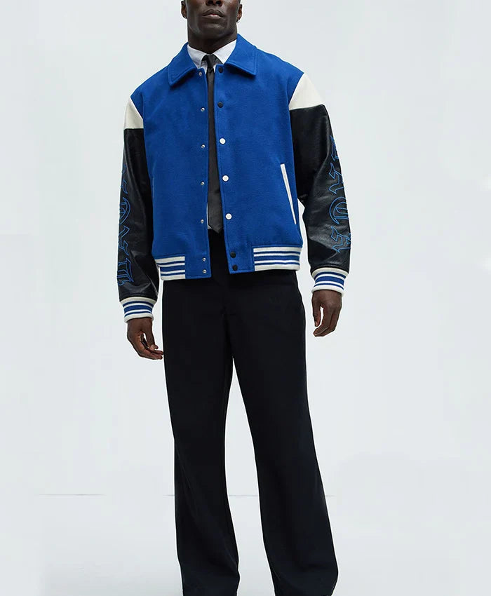 Lettermen Men’s Royal Blue Varsity Jacket - Recreated Inspired Edition