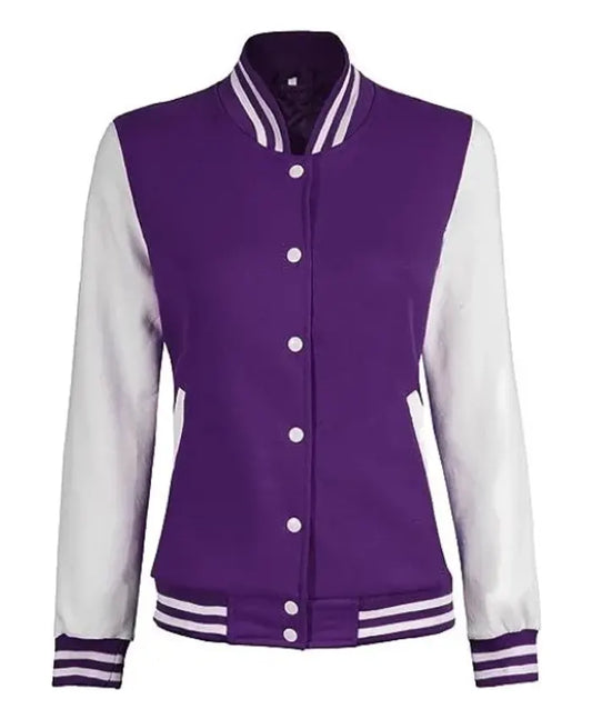 Lilac Varsity Jacket - Recreated Inspired Edition
