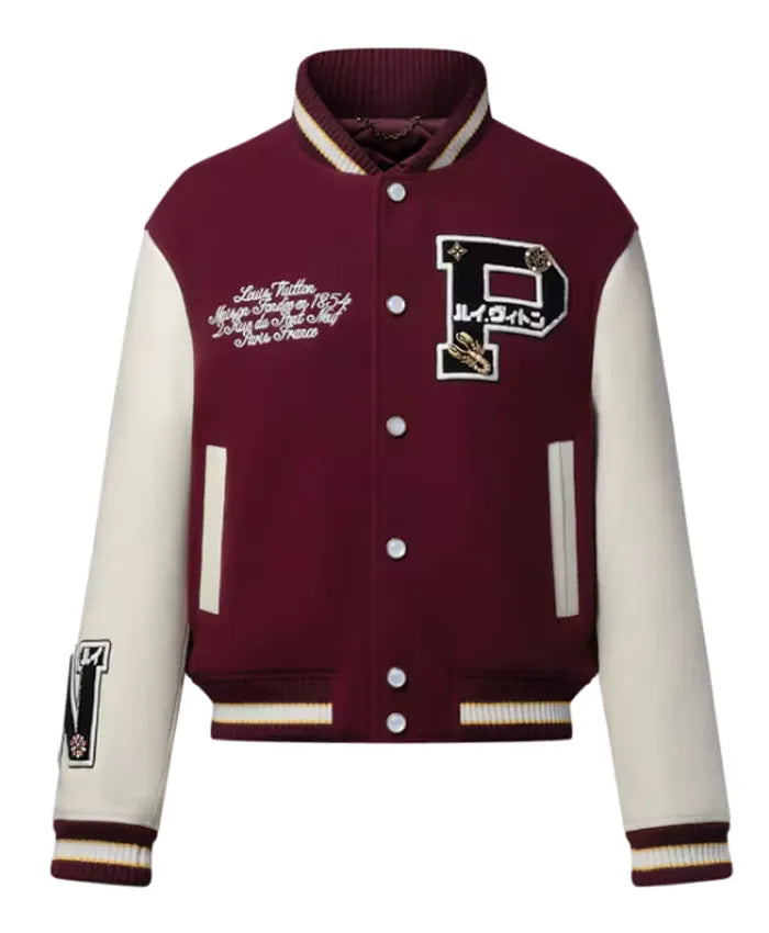 Louis Vuitton Epi Leather Varsity Jacket - Recreated Inspired Edition